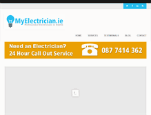 Tablet Screenshot of myelectrician.ie